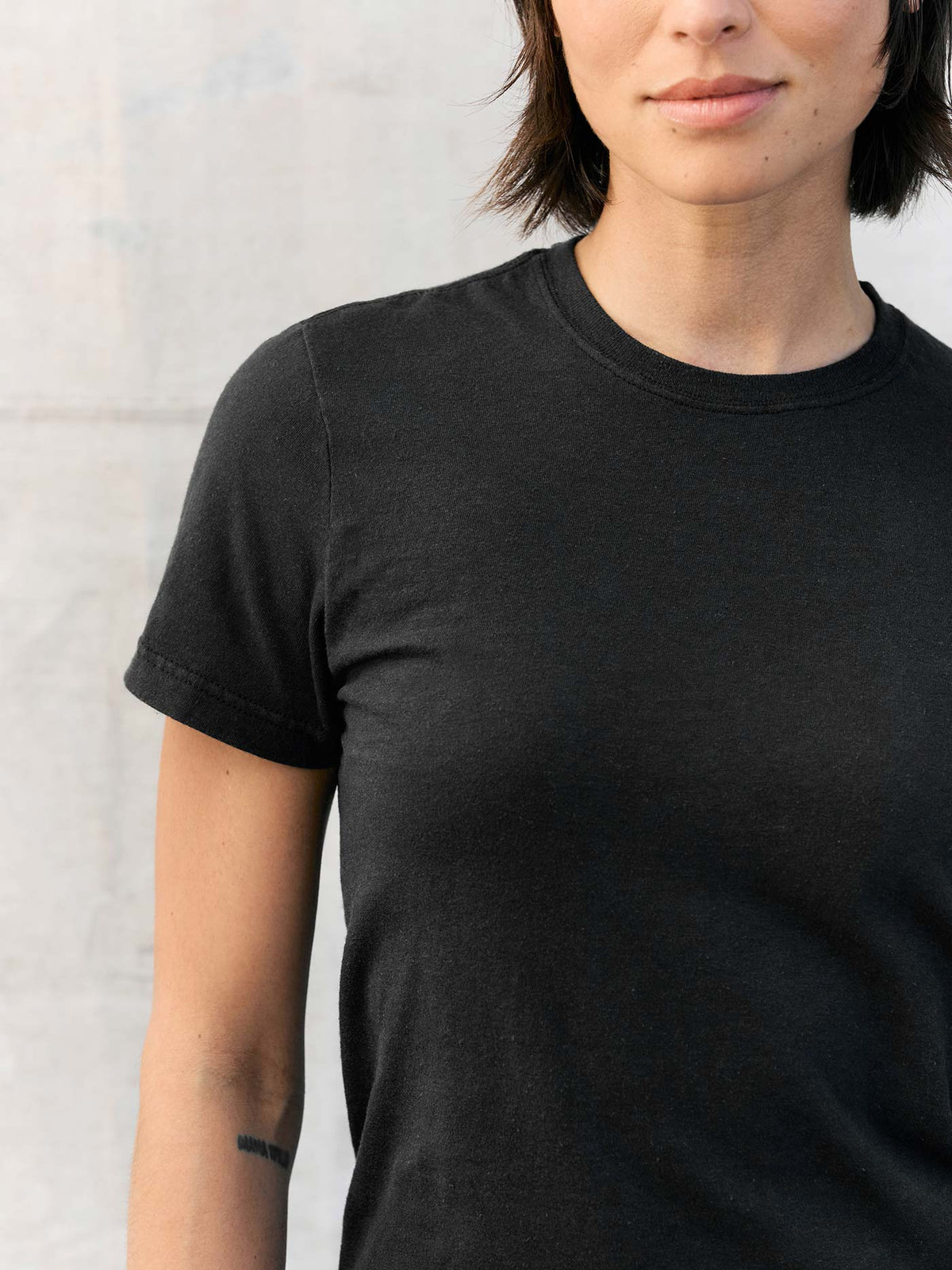 the cotton project tee in faded black (2-pack)