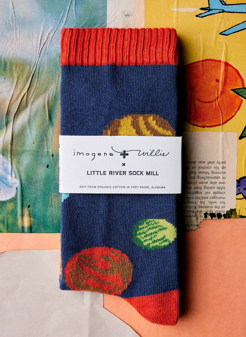 the "you are here" sock - Model