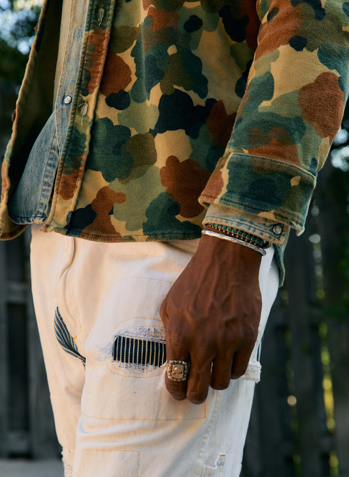 the griffin workshirt in painted camo