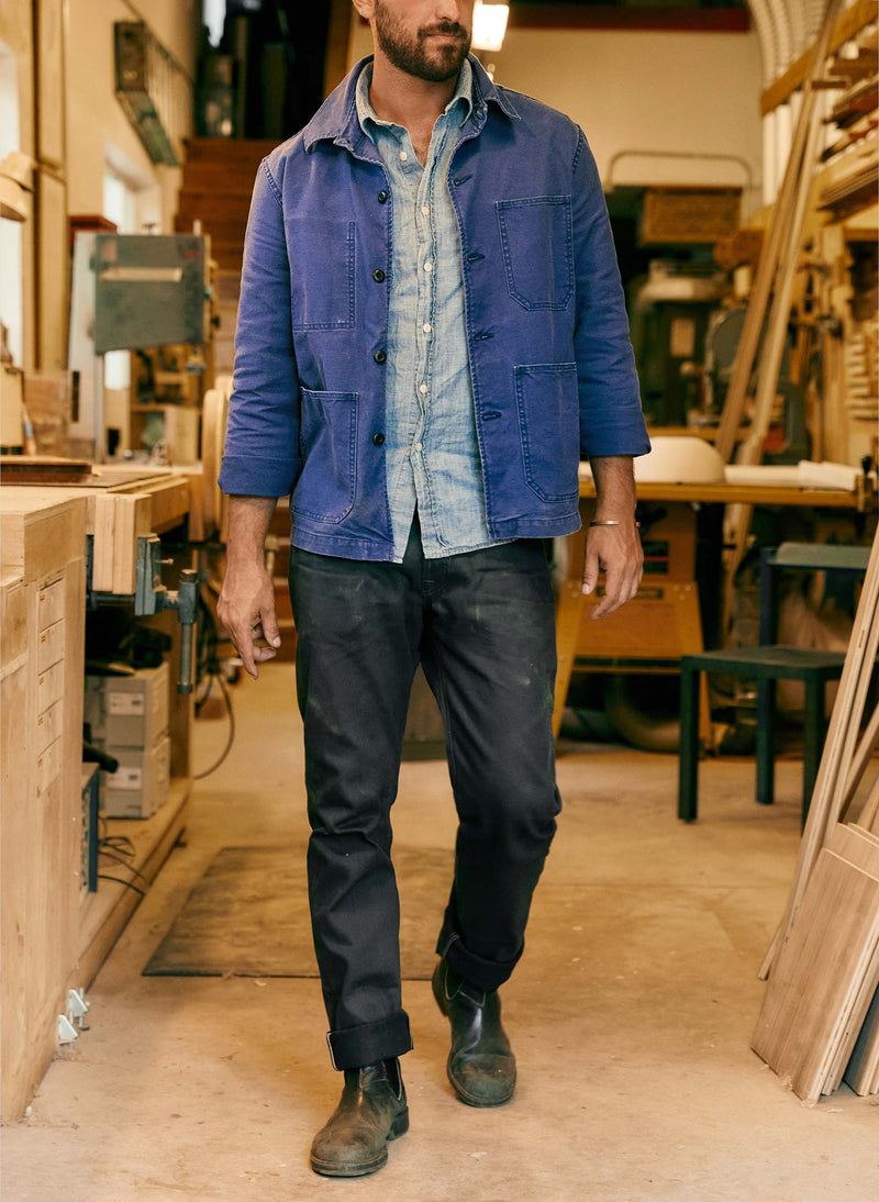 jack jacket french blue - Model