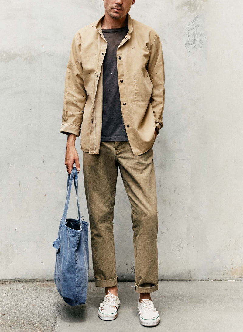 all american chino in field tan - Model