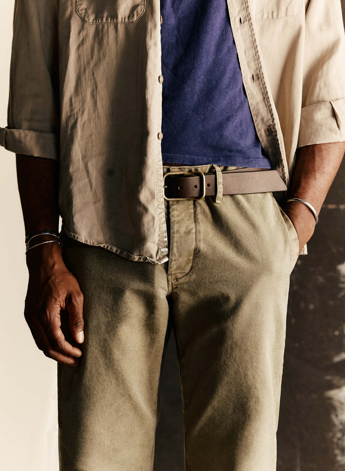 all american chino in field tan