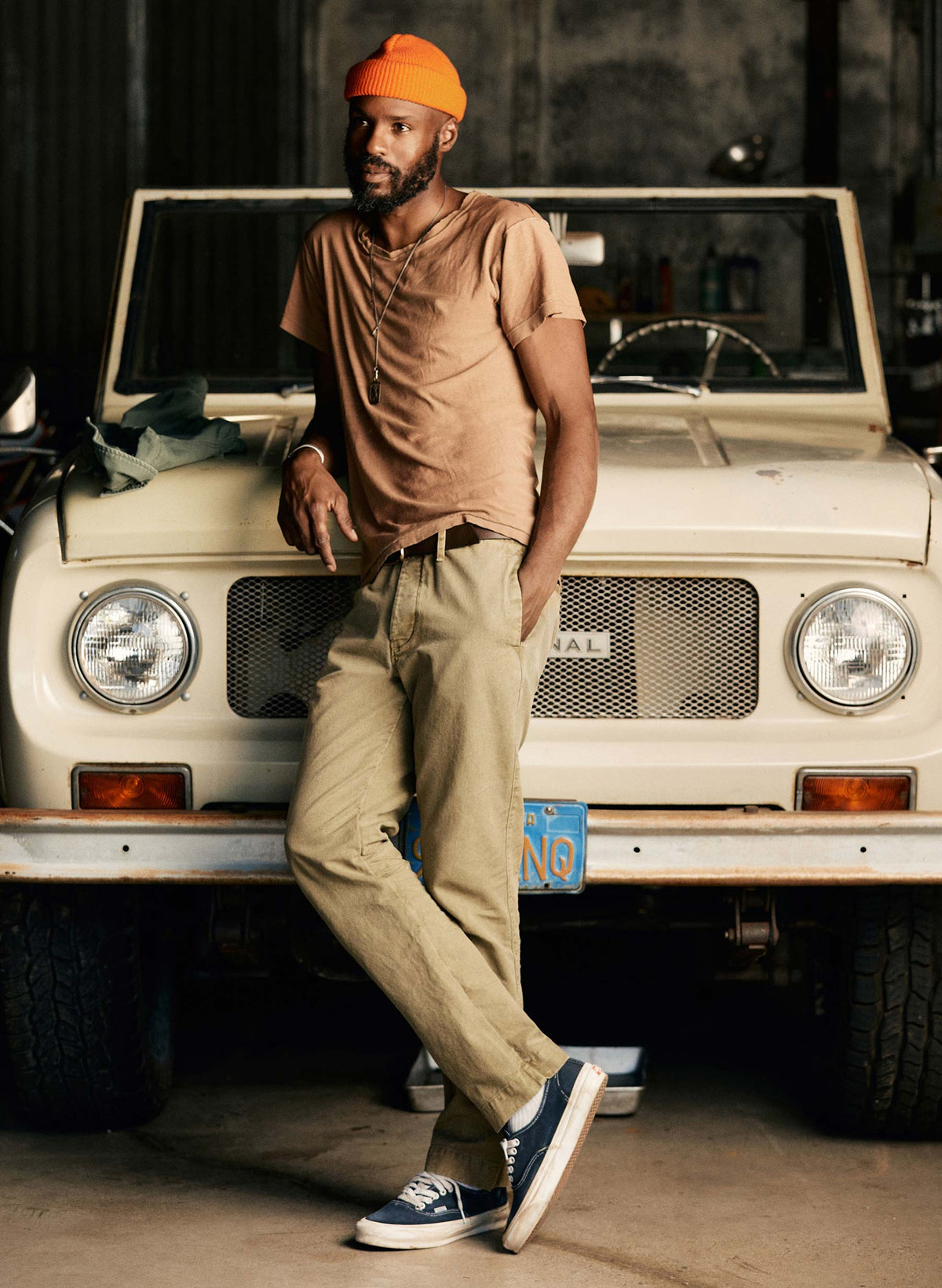 all american chino in field tan
