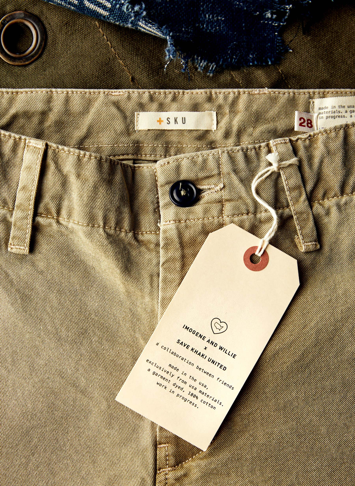 all american chino in field tan