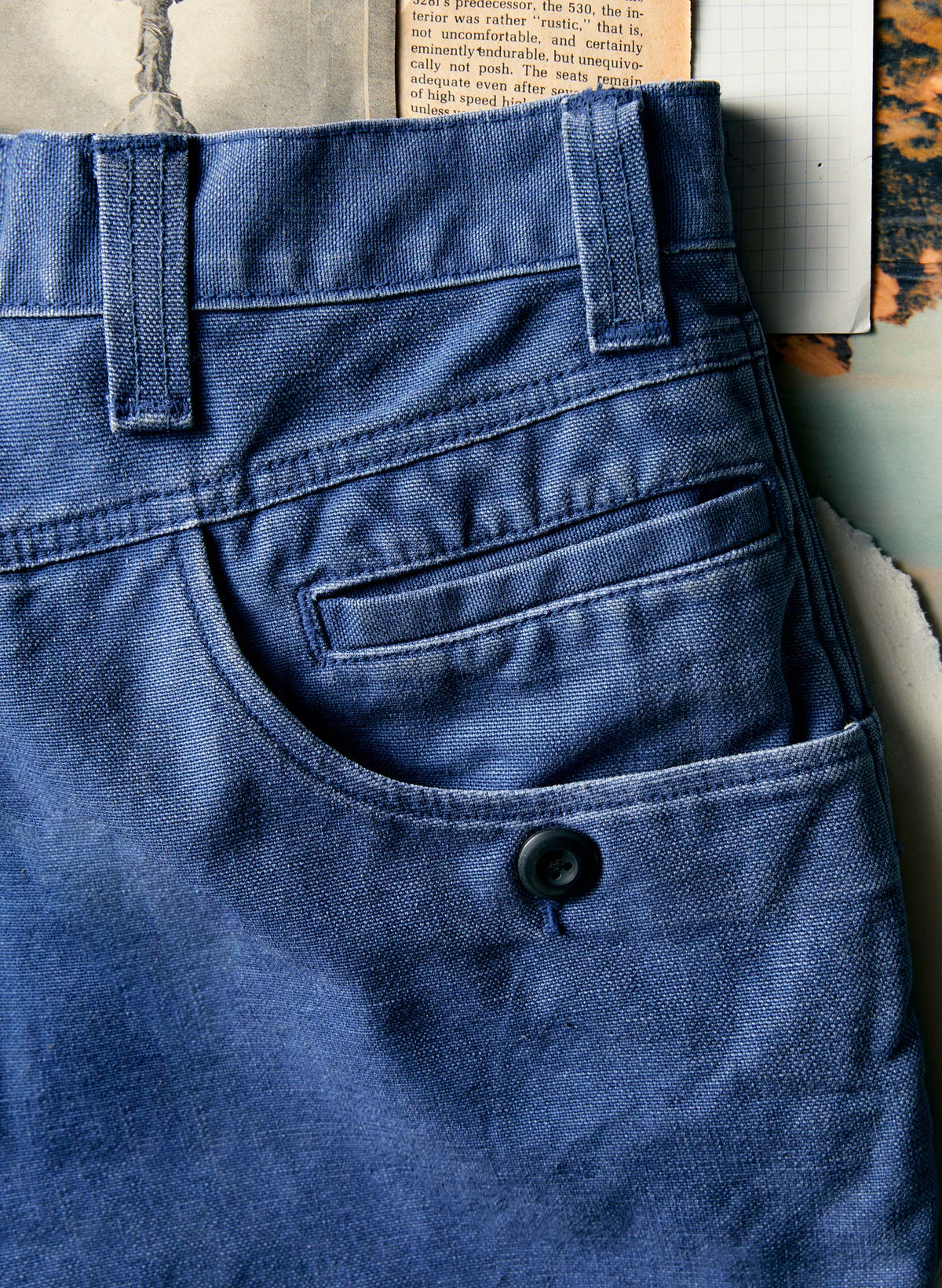 the mountain short in french blue