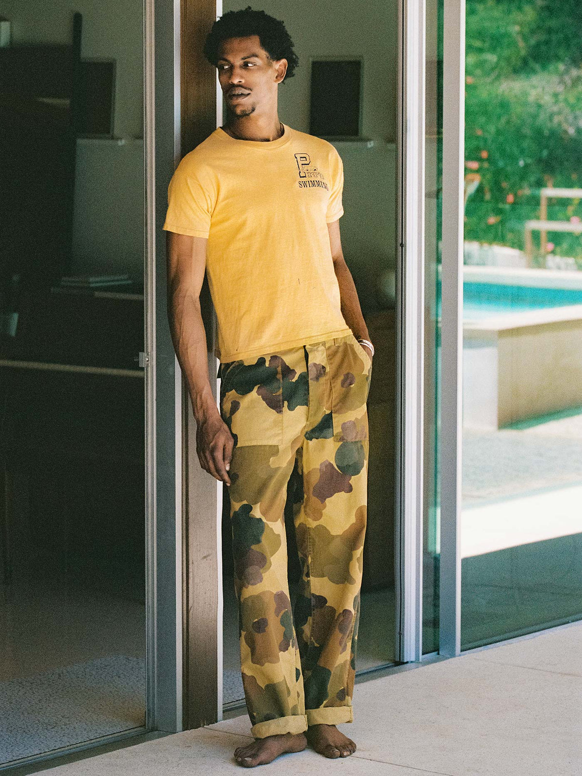 oliver military trouser in painted camo