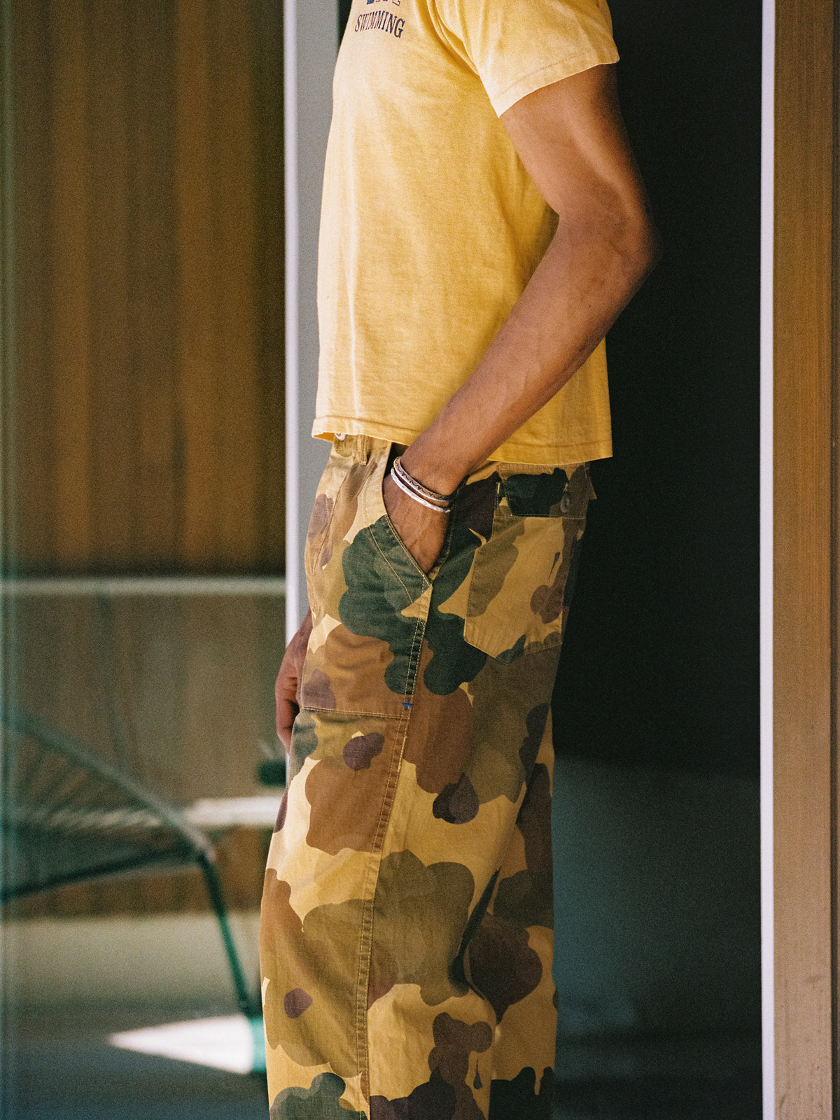 oliver military trouser in painted camo