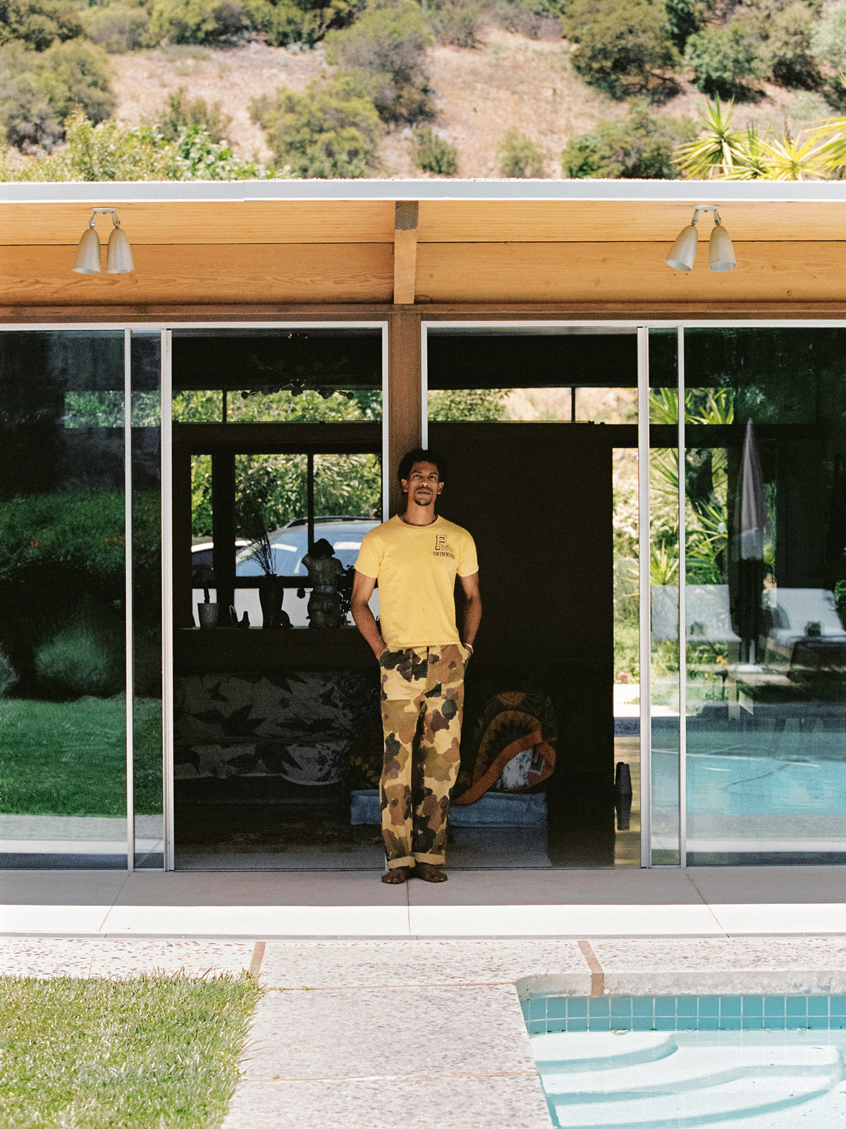 oliver military trouser in painted camo