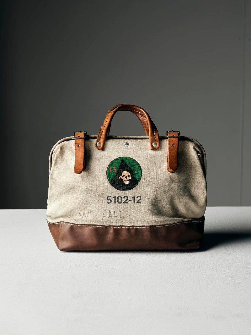 vintage painted "why not" klein bag