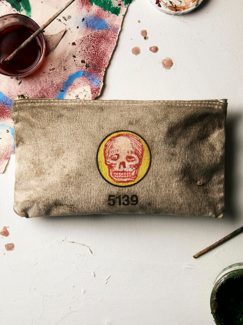 vintage painted "last chance" klein bag