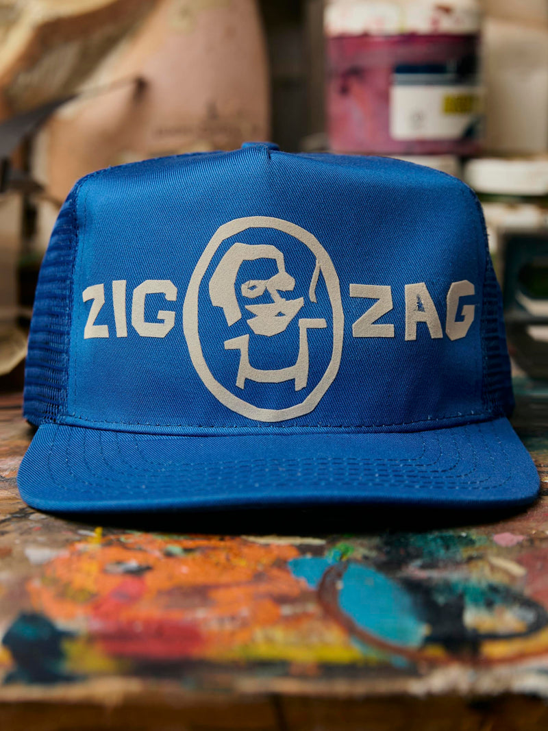 handmade "zig zag" trucker