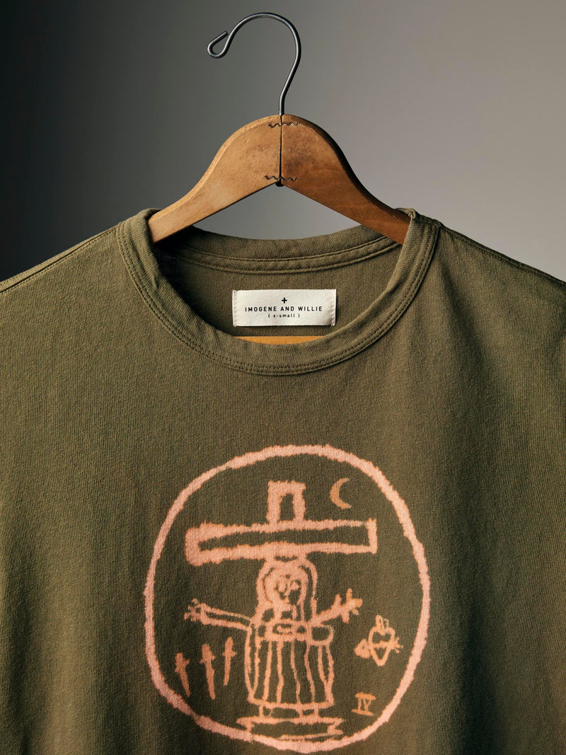 hand bleached "someday" tee - Model