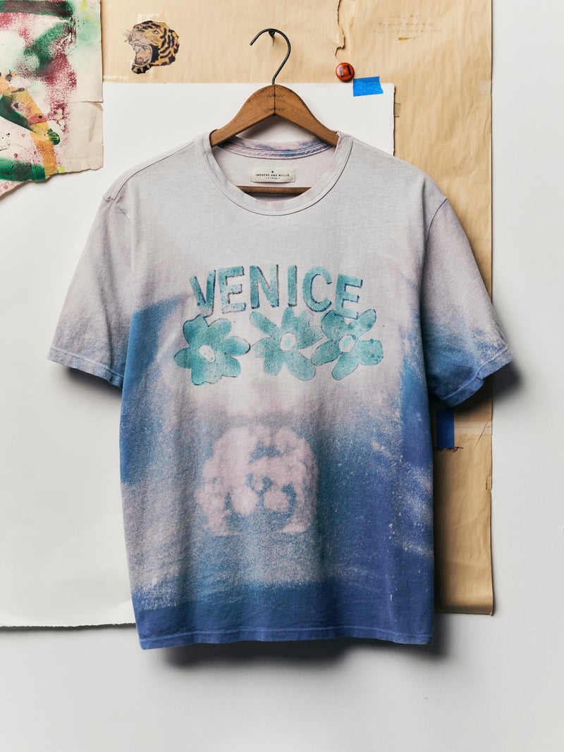 hand bleached "venice" tee