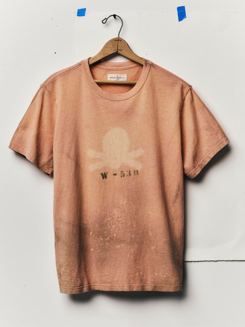 hand bleached "standard issue" tee