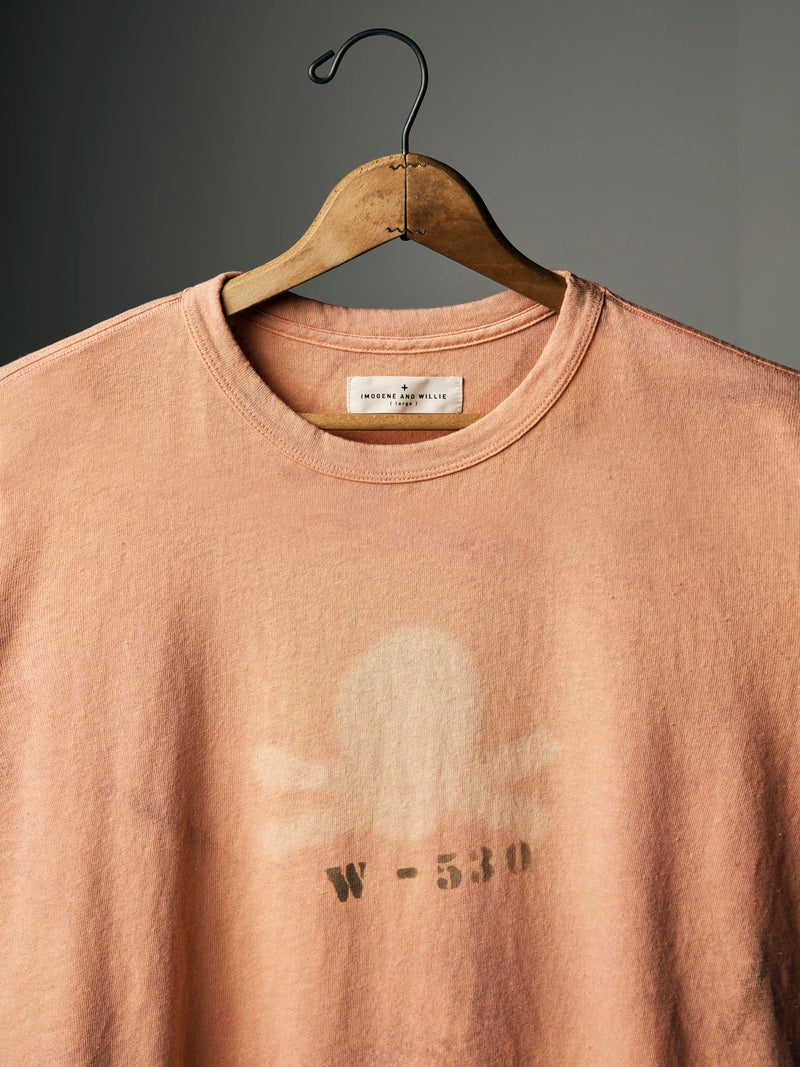 hand bleached "standard issue" tee - Model