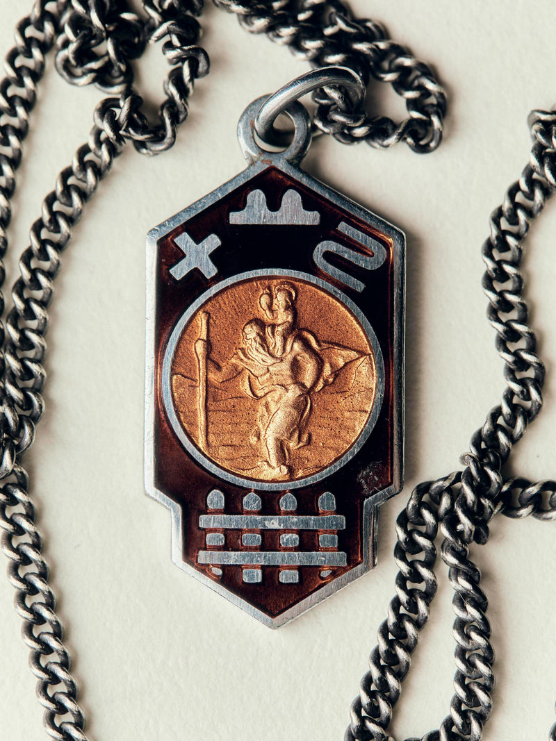 vintage "st. christopher" medal pendant - Model