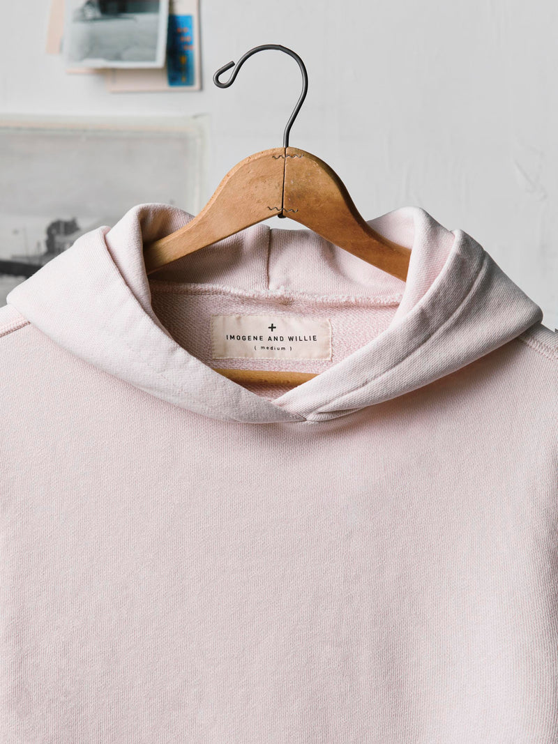 davenport hoodie in pink stone - Model