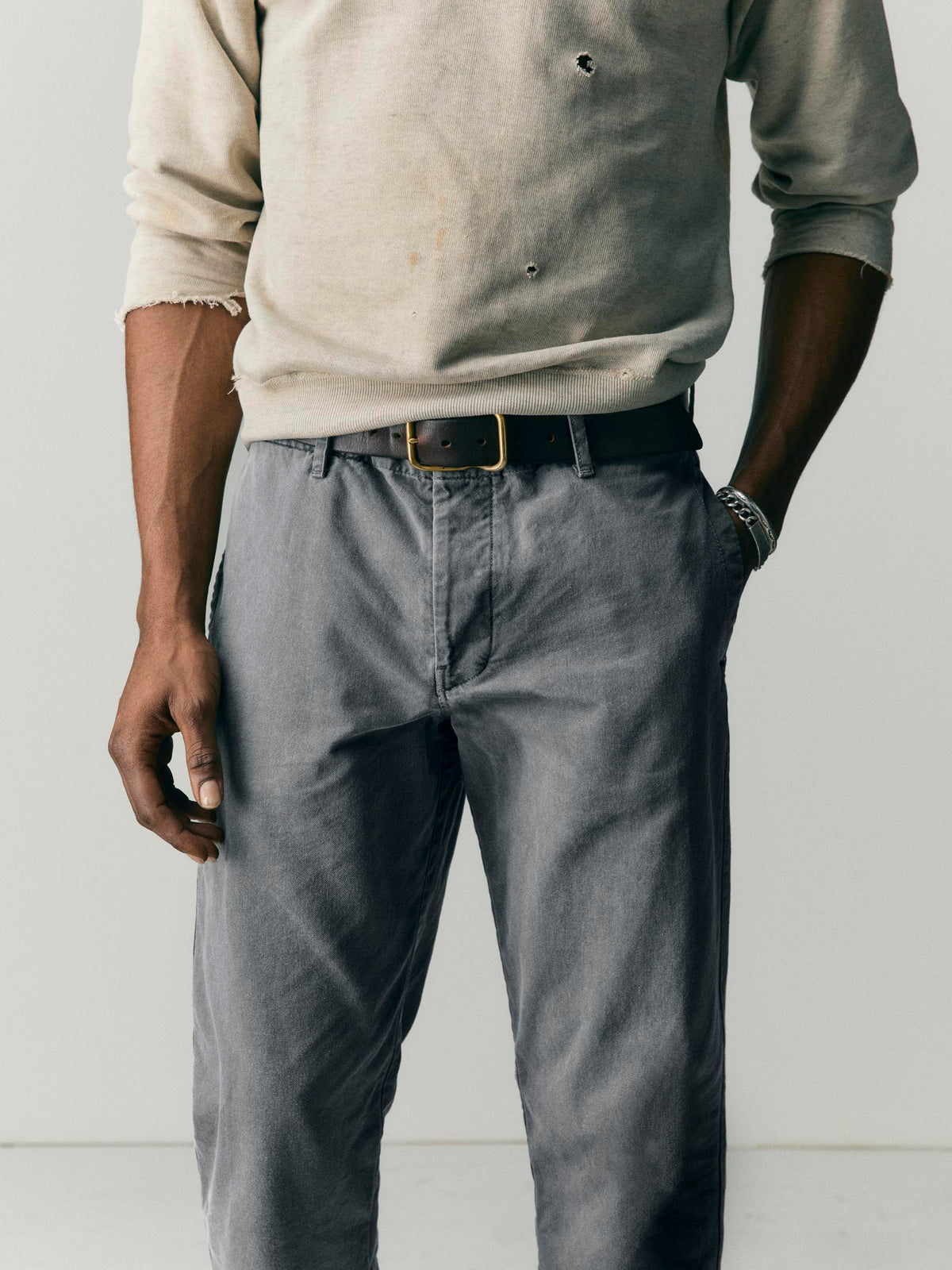 all american chino in faded black