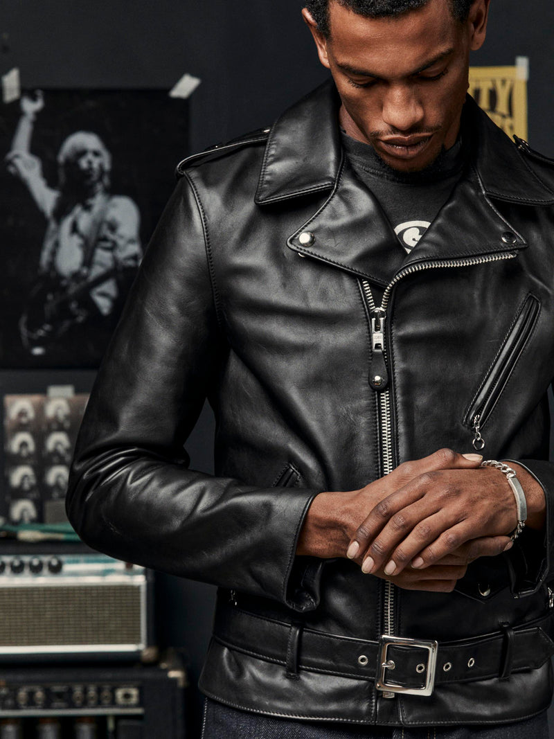 the Gibson x Schott NYC perfecto jacket - Model