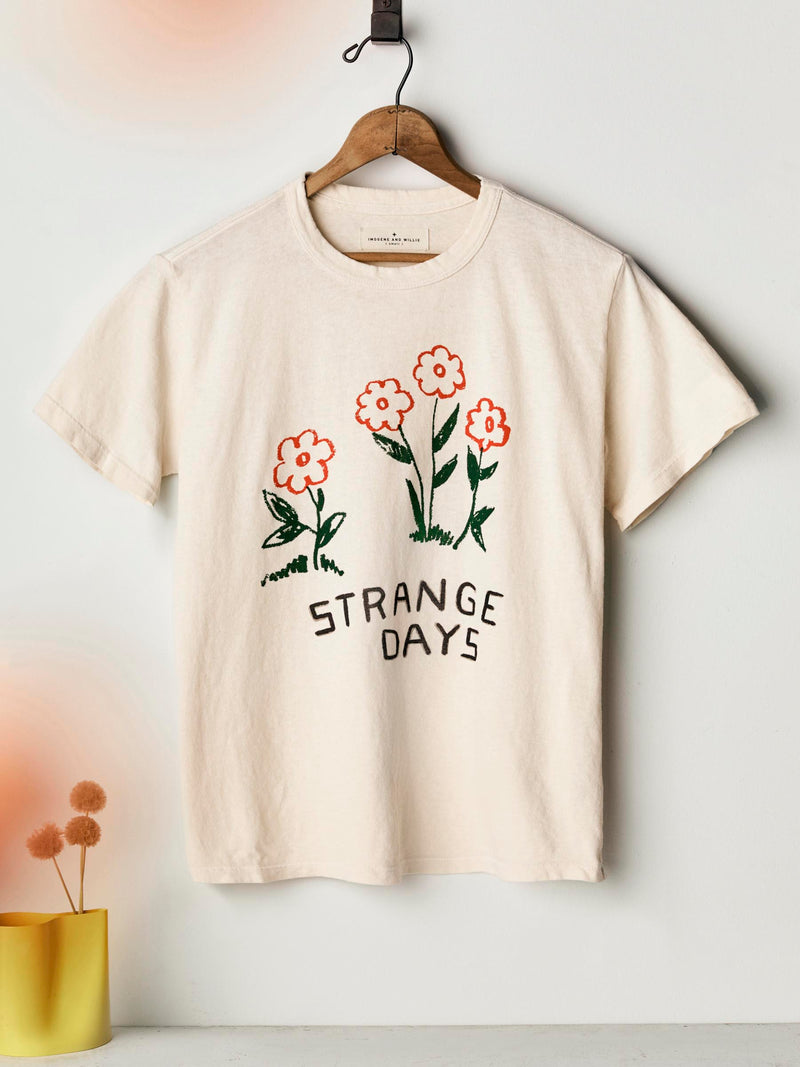the "strange days" tee