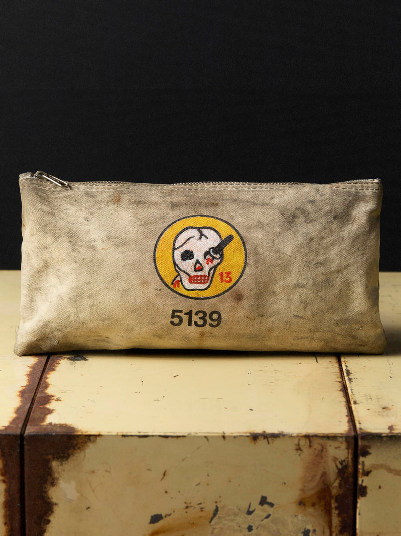 vintage painted "lucky 13" klein bag