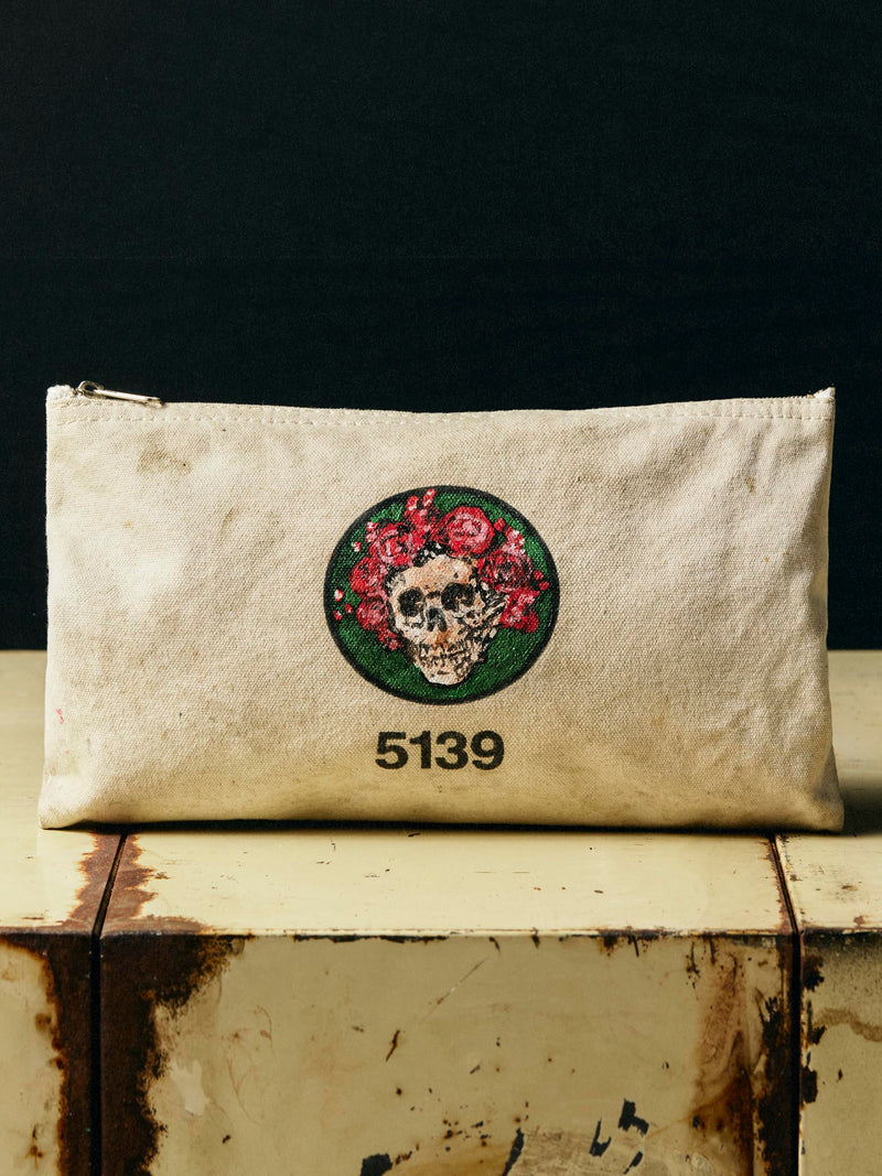 vintage painted "roses" klein bag
