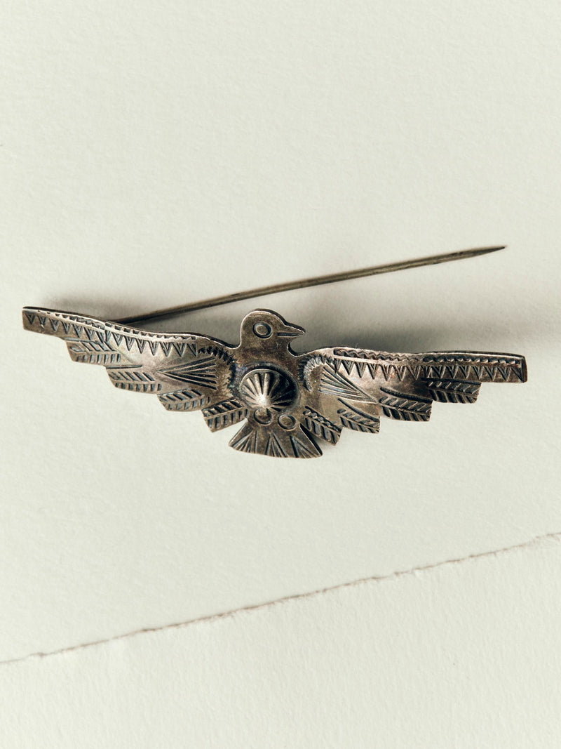 vintage harvey-era thunderbird pin