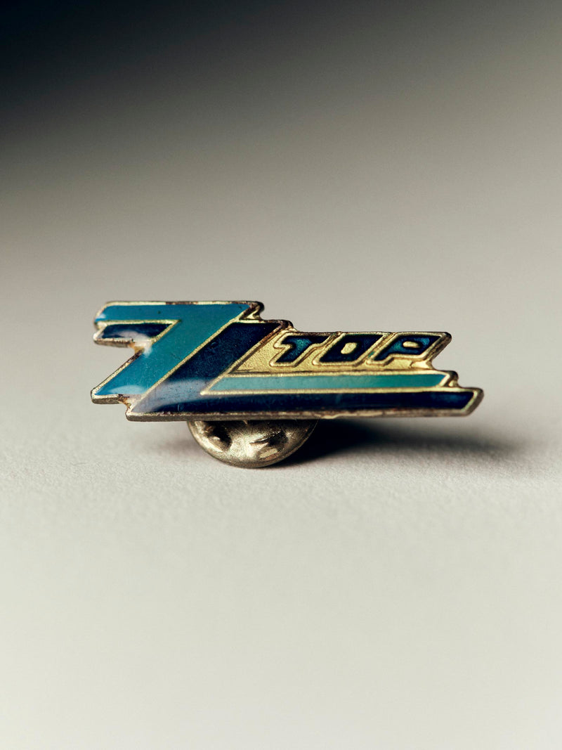 vintage 80's zz top pin