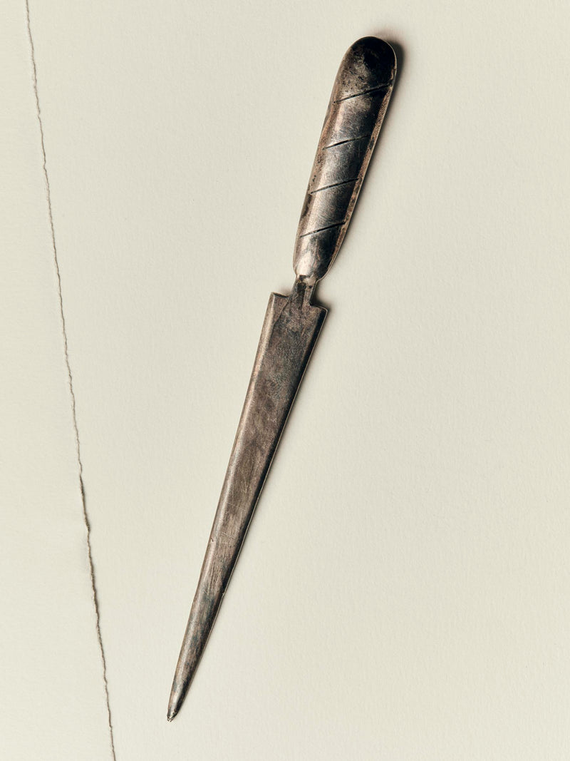 vintage silver letter opener