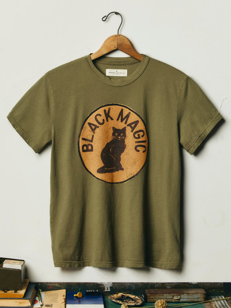 the "black magic" tee in olive - Model