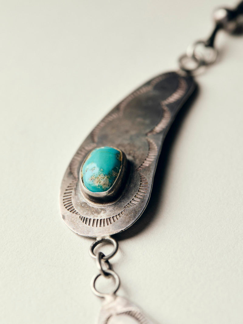 sterling harvey-era navajo shield necklace - Model