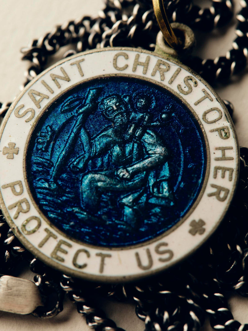vintage "st. christopher" medal pendant - Model
