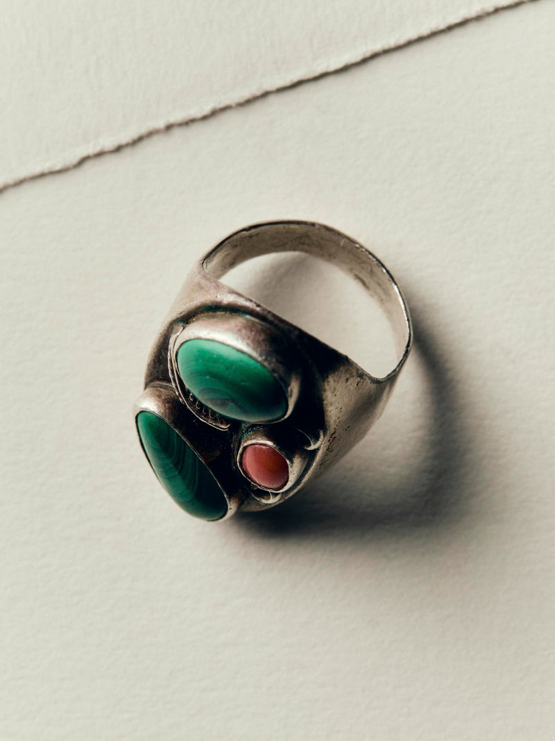vintage navajo 3 stone ring - Model