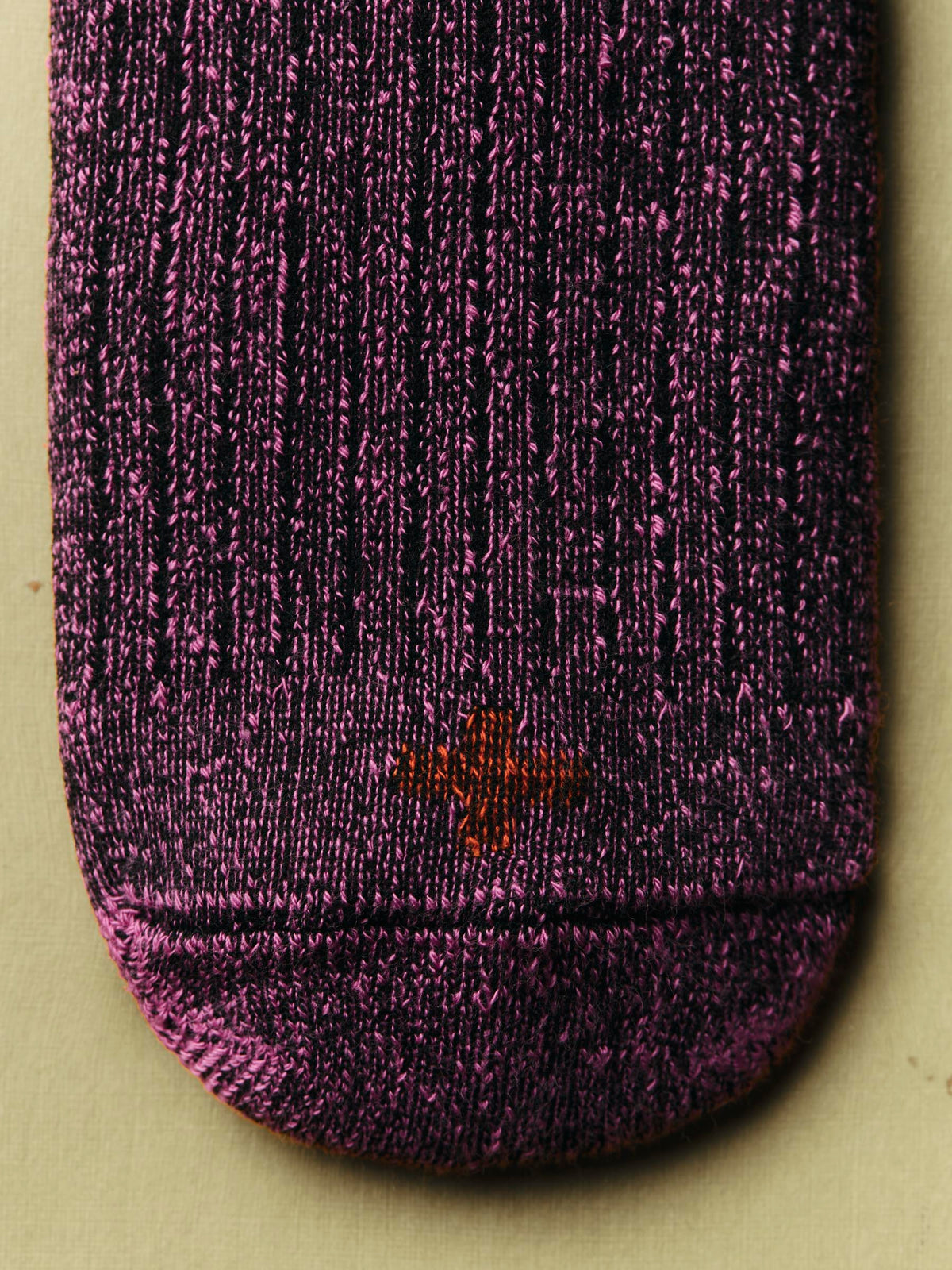 ribbed boot sock in purple