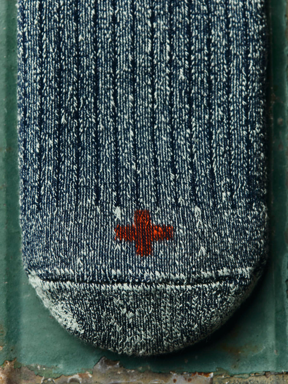 ribbed boot sock in slate