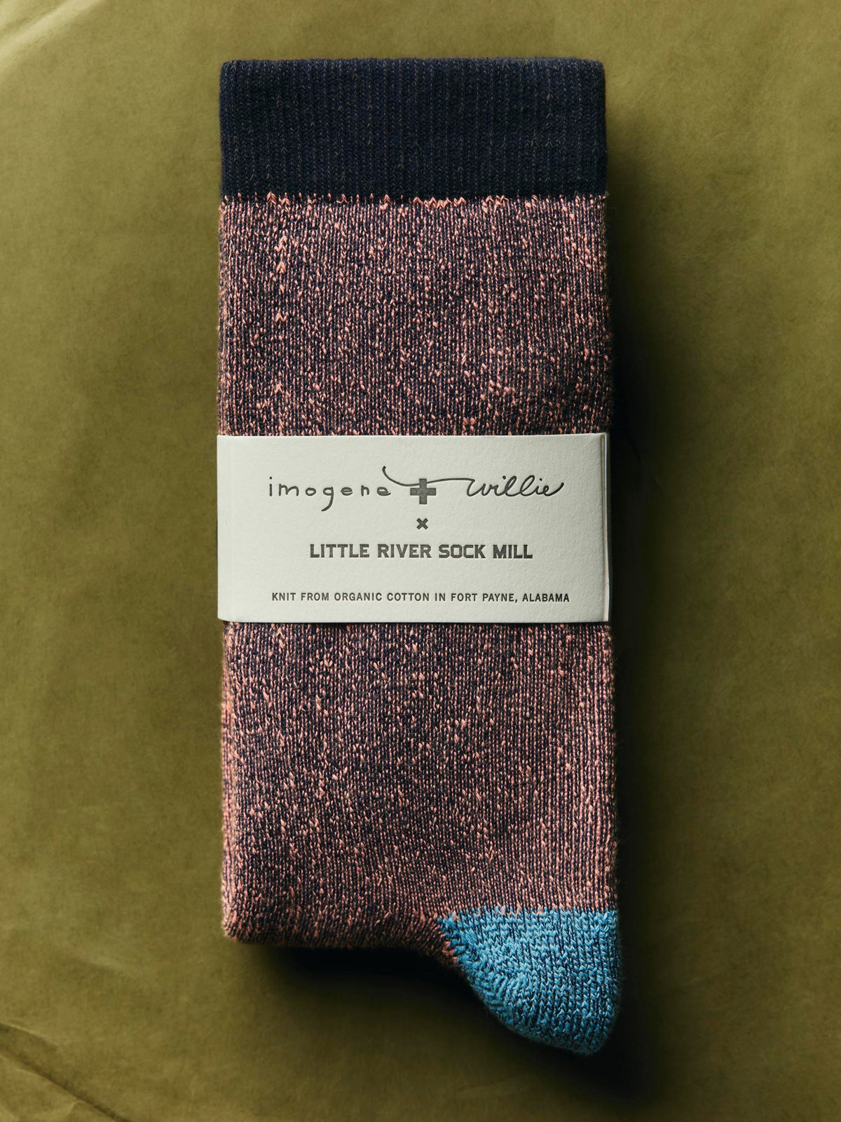 boot sock in mauve