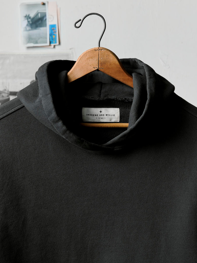 davenport hoodie in faded black - Model