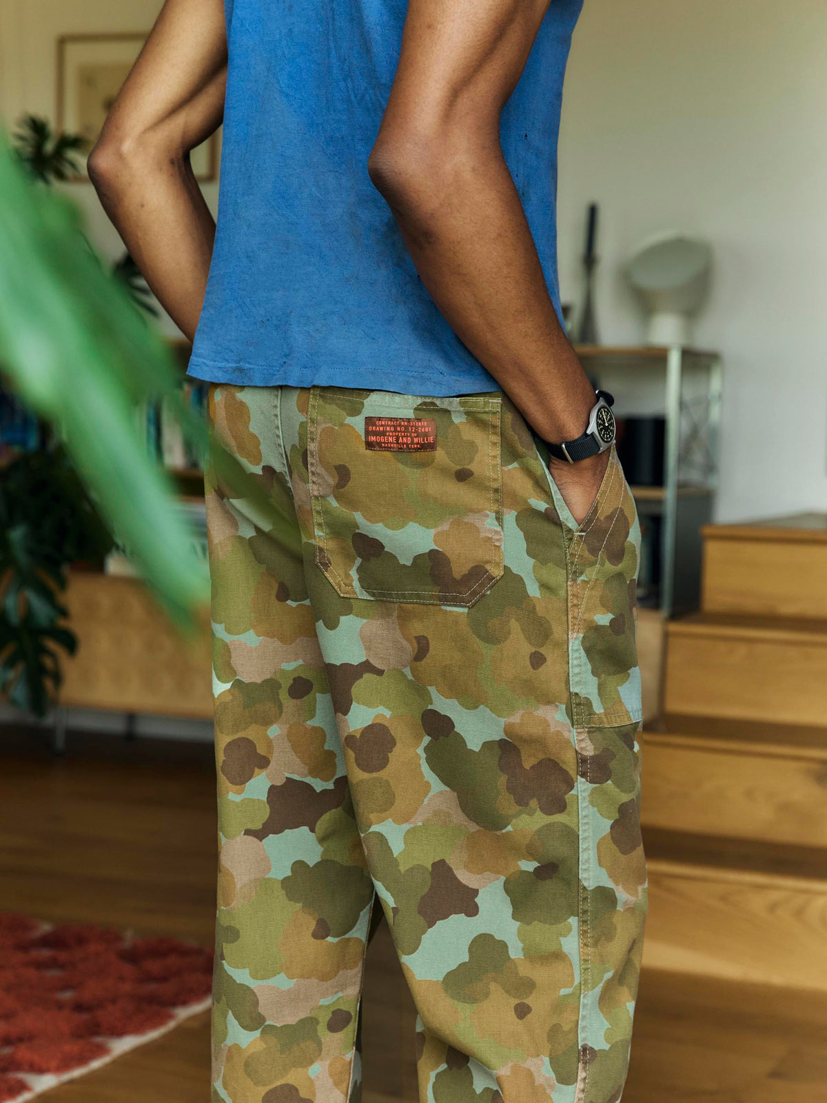 ventura chore pant in painted camo