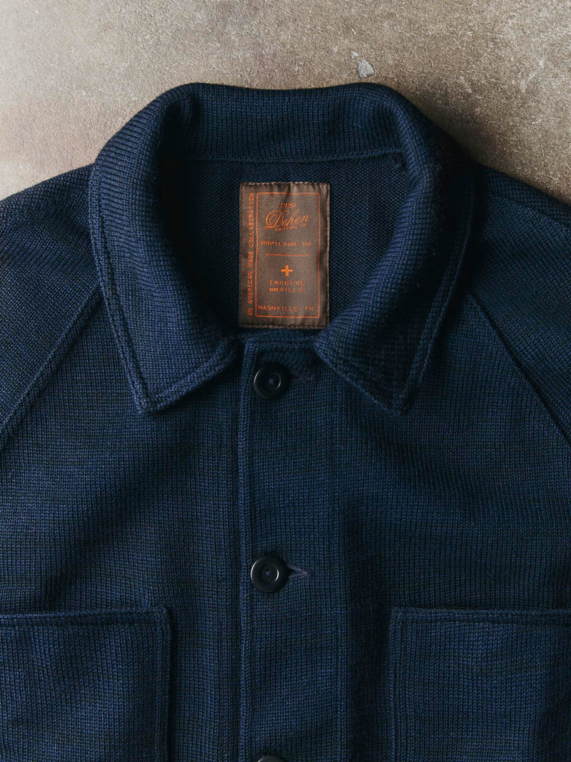 i+w x dehen knit work coat - Model