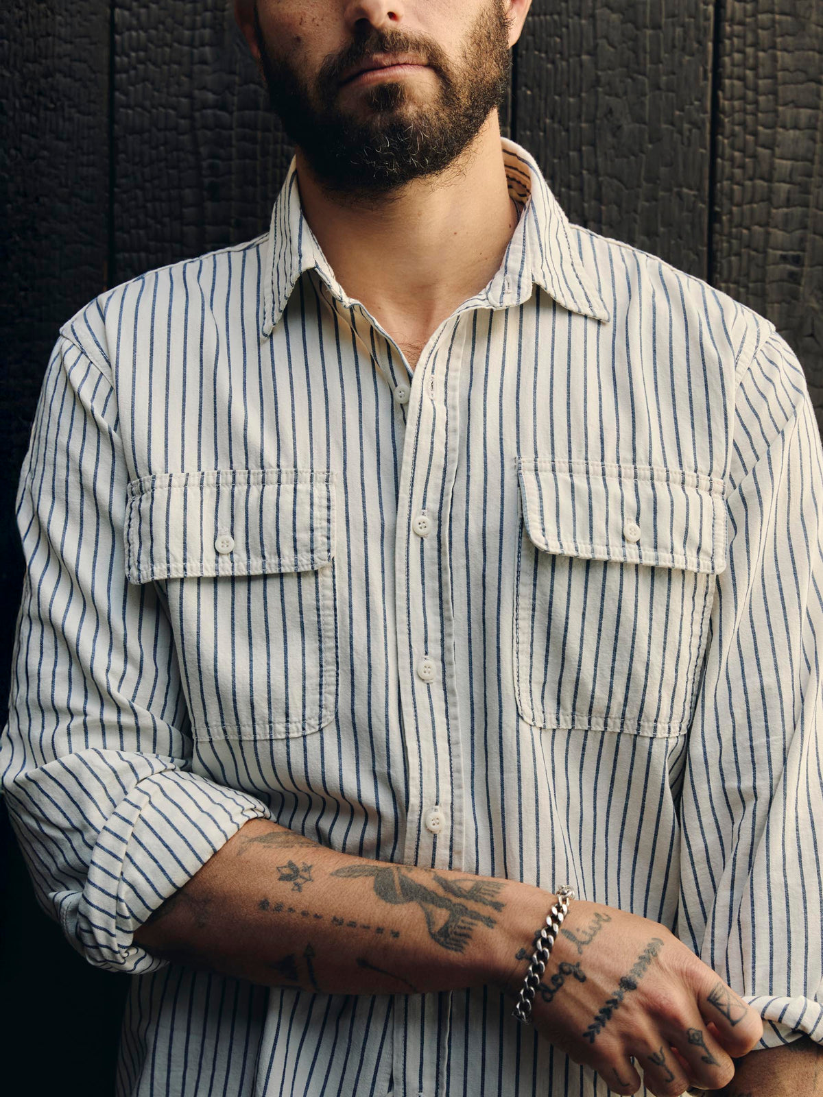 earl navy stripe