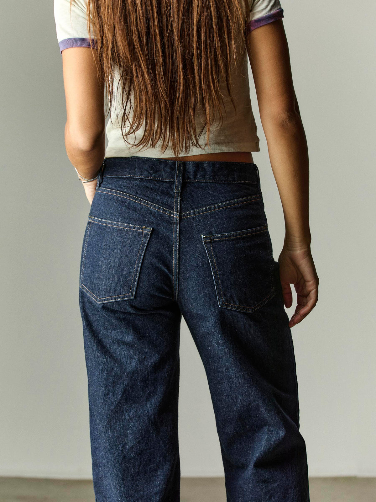 edie indigo selvage rinse