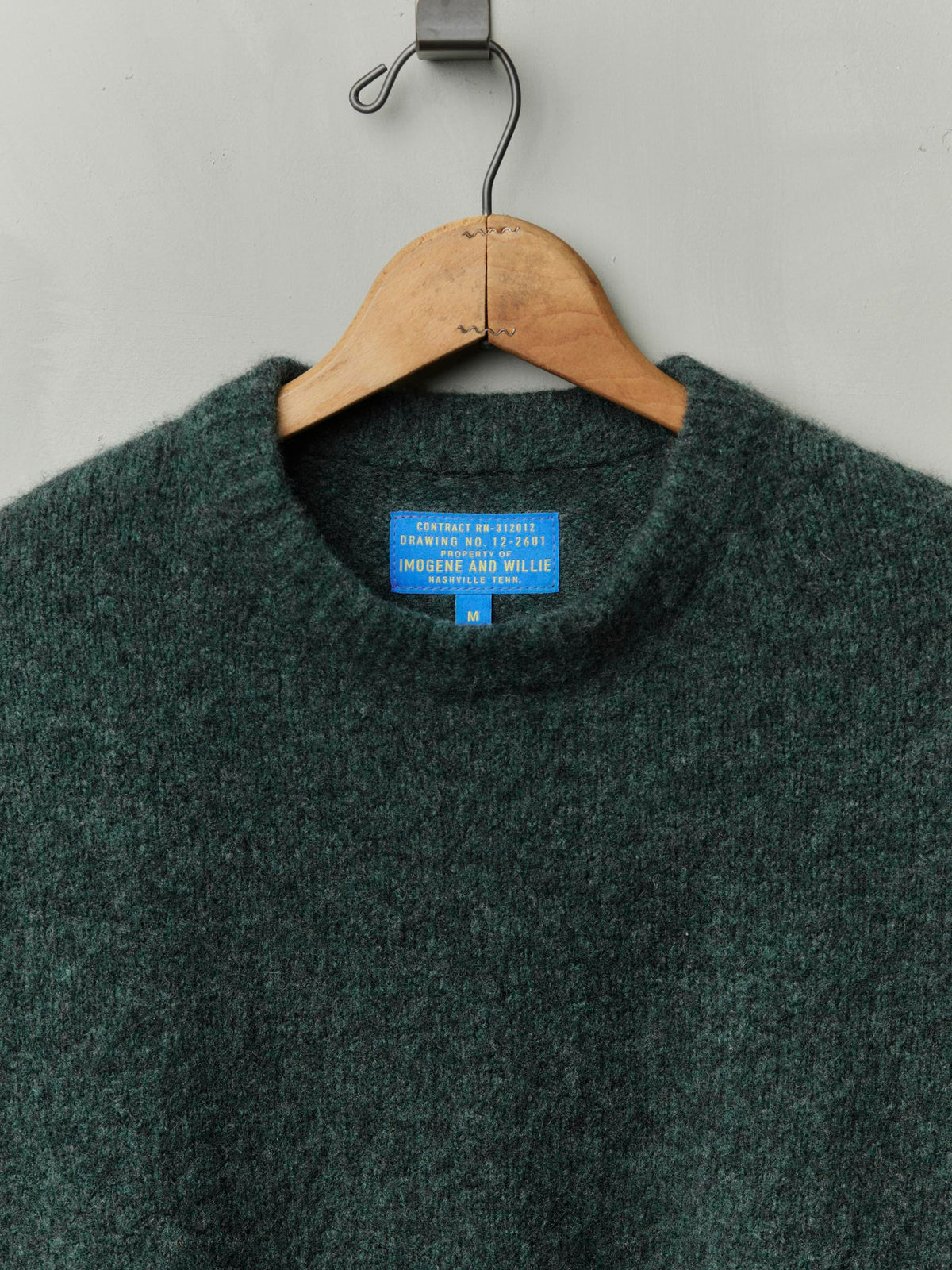 florence wool sweater in spruce melange