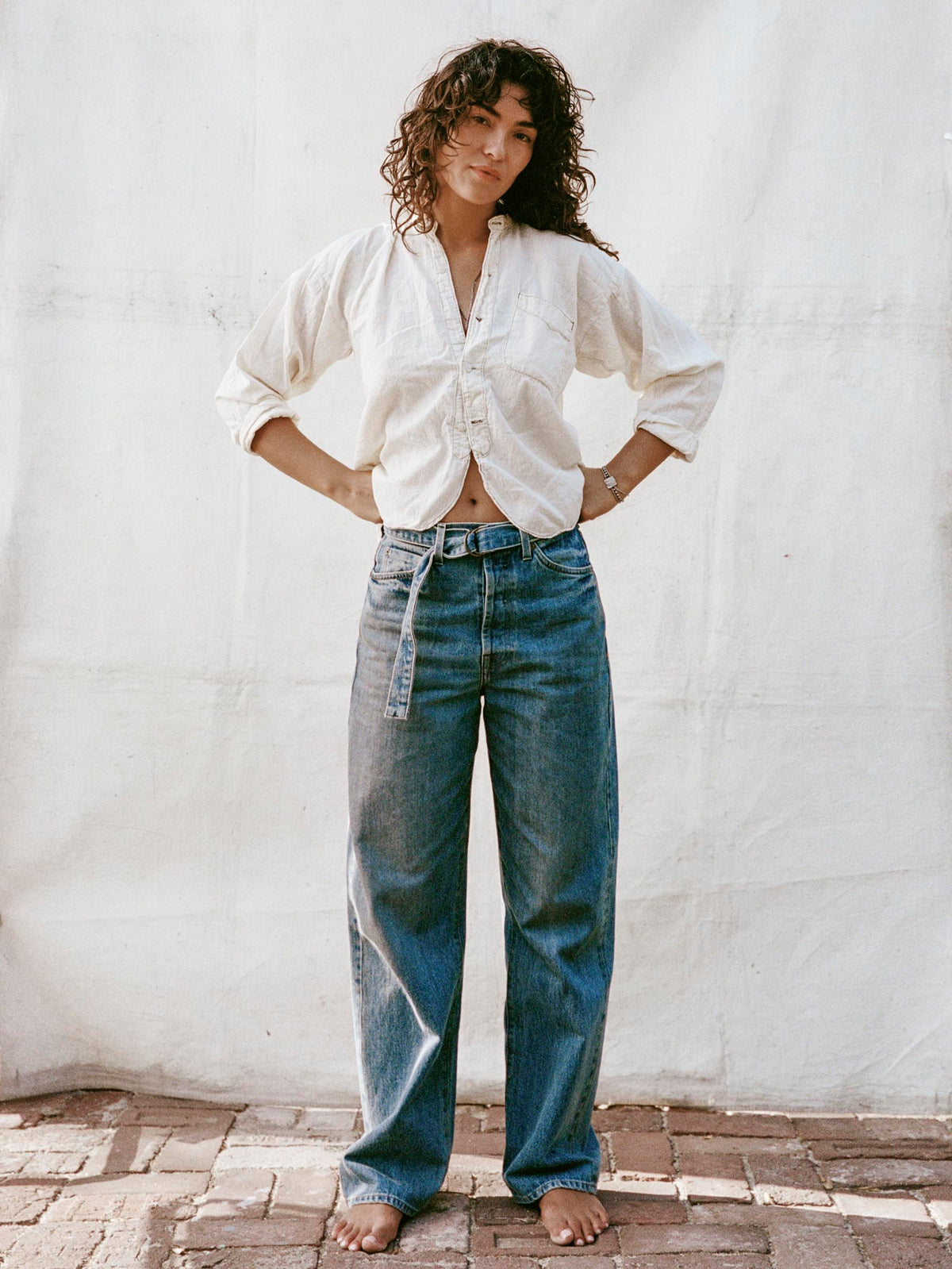 frankie belted jean
