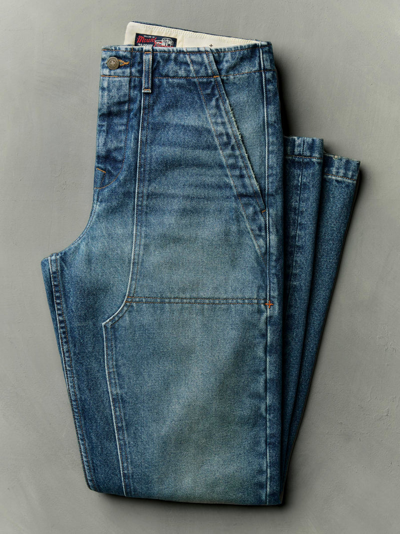 hencye washed indigo - Model