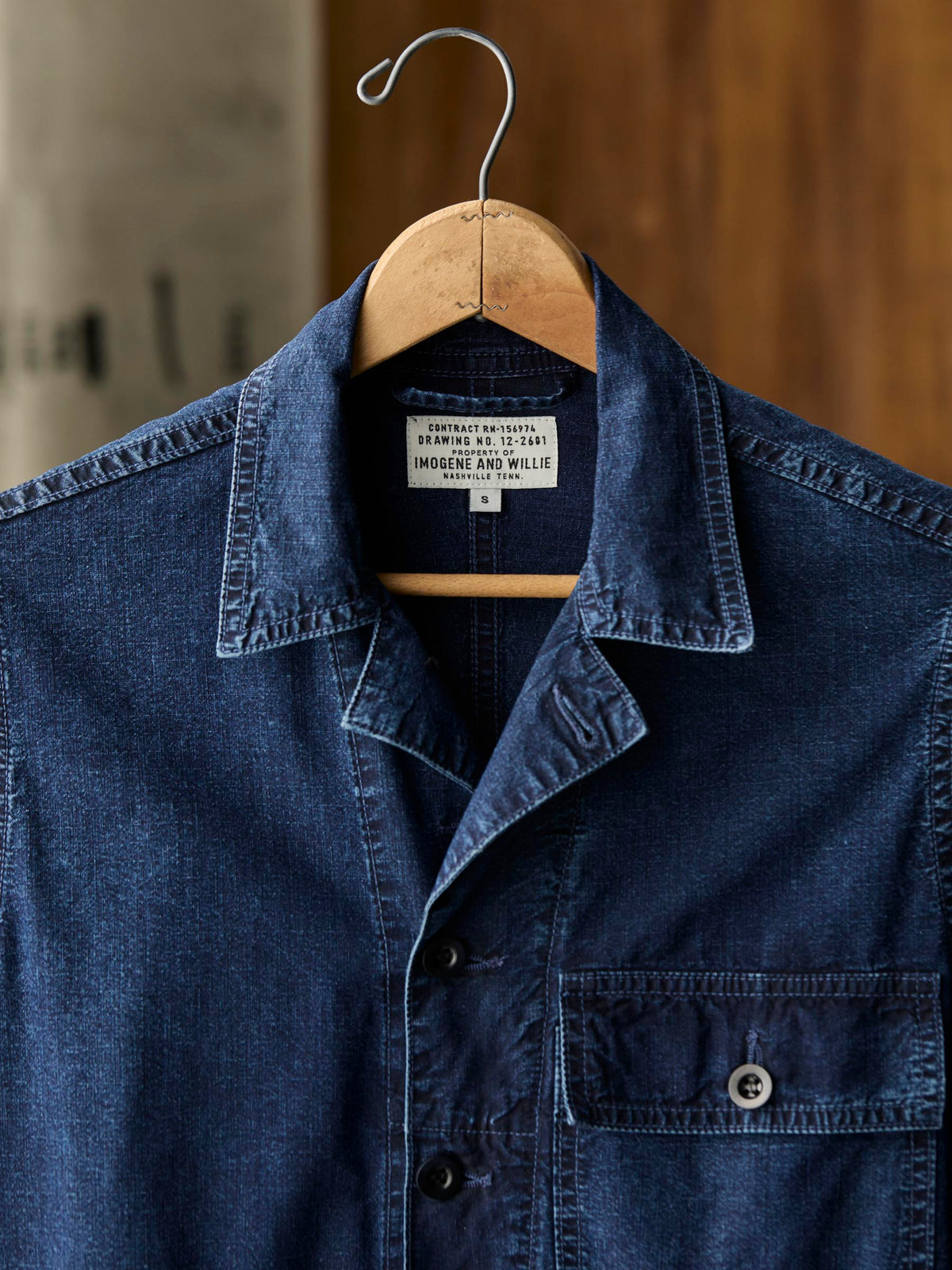 indigo ripstop coverall