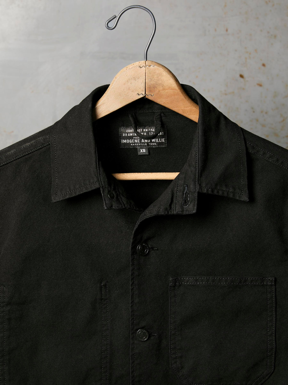 jack jacket in overdyed slate