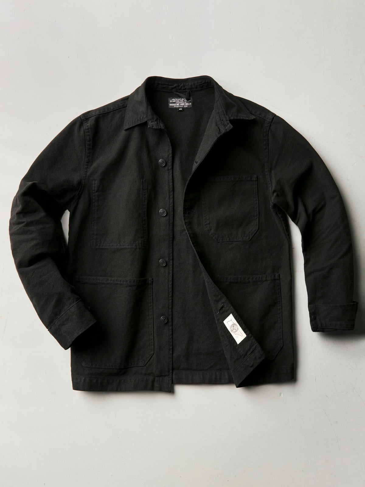 jack jacket in overdyed slate