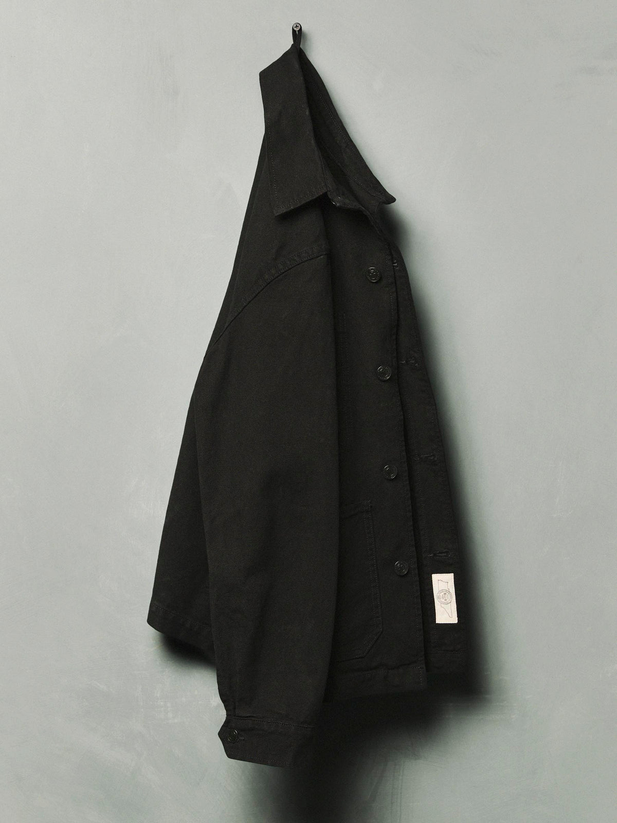 jack jacket in overdyed slate