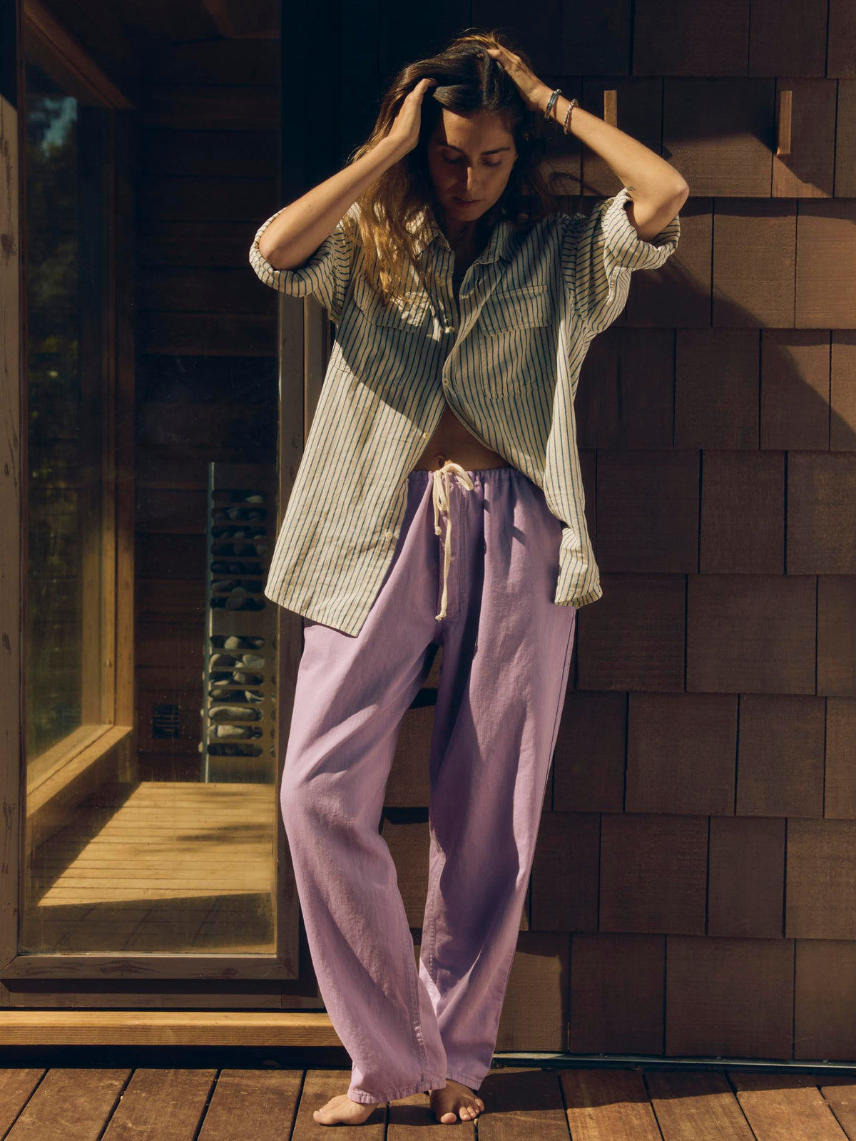 lounge pant in lilac