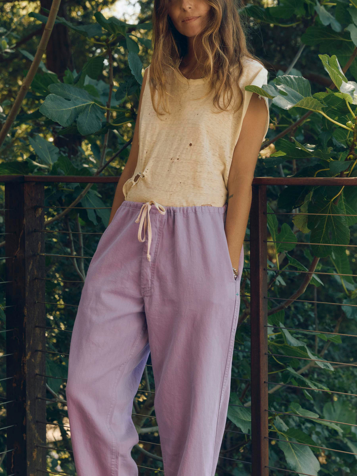lounge pant in lilac